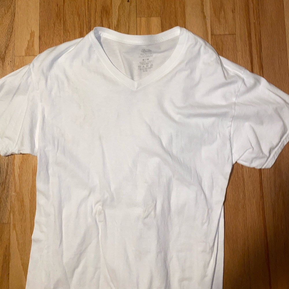 Plain white tee